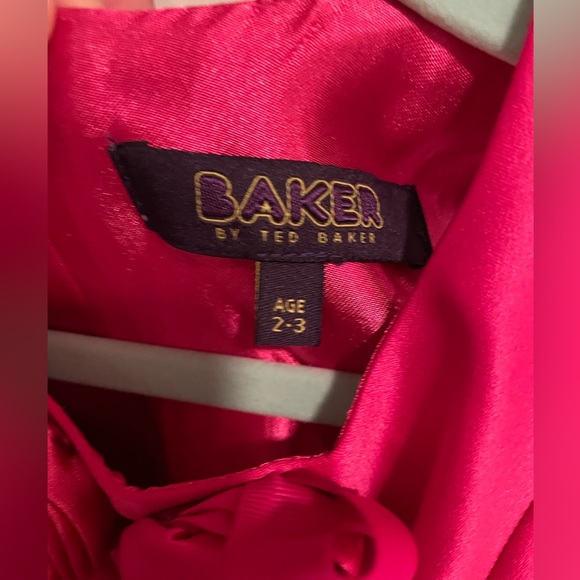 🩷BAKER by Ted Baker NWOT Barbie pink toddler dress size 2-3 - Picture 4 of 9